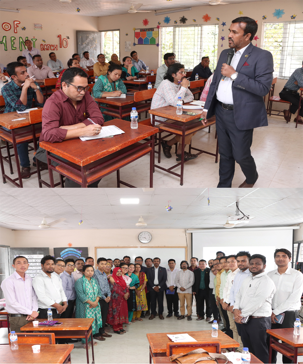 রাবিপ্রবি’তে কর্মকর্তাদের ‘অভ্যন্তরীণ কর্মদক্ষতা উন্নয়ন ও সময় ব্যবস্থাপনা’ বিষয়ক প্রশিক্ষণ অনুষ্ঠিত
